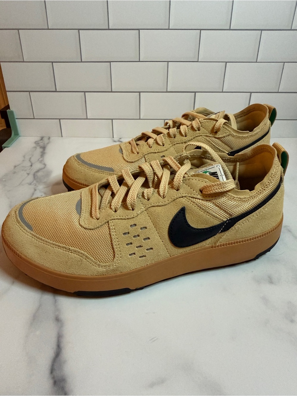 Nike C1TY Brownstone FZ3863-200 Flax Black Men’s 10.5 Suede Sneakers